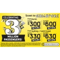 Scoot Sale - Perth-Singapore return from $300, Syd/GC-Singapore from $330 return!!