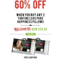 Tontine - Buy any 2 Tontine Luxe Pure Happiness Pillows for $59.95 (RRP$139.95) + FREE delivery!