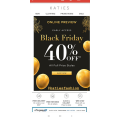 Katies - Black Friday Sale: 40% Off Full Priced Styles + Free Click &amp; Collect