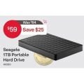Australia Post - Seagate 1TB Portable Hard Drive $59 (Was $99) | Seagate 2TB Backup Plus Portable Hard Drive $79 (Was $119)