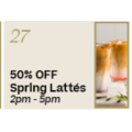 The Coffee Club - 50% Off Spring Lattes 2-5 PM via Rewards App! Today Only