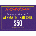 FILA - Weekend Flash Sale: Men&#039;s &amp; Women&#039;s At Peak 18 Shoes $50 (Save $70)