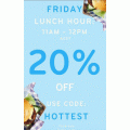 Skip - Friday Lunch Hour Deals: 20% Off Orders via App (code)! 11 A.M - 12 P.M, Today