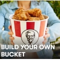 KFC - Build Your Own Bucket: Original Recipe Chicken: 3 Original Recipe Pieces $5.95; Wicked Wings: 3 Wicked Wings $2.95 etc.