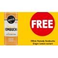 7-Eleven - Free 250ml Remedy Kombucha Ginger Lemon via Fuel App (Today Only)