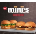 Hungry Jack’s - Cheeseburger or Chicken Royale Minis $3.95 