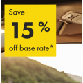 Europcar 15% off on 5+ Days Booking (Plus Free Roadside Assistance)