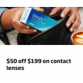 Specsavers $50 OFF $199 contact lenses plus free shipping