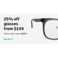 Specsavers - 25% Off All Glasses (code)! Minimum Spend $149 (Online Only)