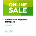 Specsavers - 25% Off All Glasses (code)! Minimum Spend $149 