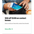 Specsavers - 2 Days Sale: $50 Off Contact Lenses + Free Shipping (code)! Minimum Spend $199