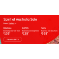 Qantas - Spirit of Australia Sale: Domestic Flights from $108 e.g. Newcastle to Melbourne $108 etc.