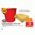 Super Cheap Auto - SCA 9.6 Litre Plastic Bucket &amp; Sponge Combo $2 (Save $2.98)