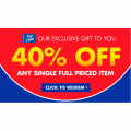 Spotlight - 40% Off any Single Full Priced Items (Printable Coupon)! Members Only