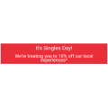 Scoopon - Singles Day 2020: 10% Off Local Experiences - Minimum Spend $49 (code)