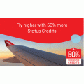 Qantas - Bonus 50% Qantas Status Credits for Qantas Business Rewards Member (Registration Required)