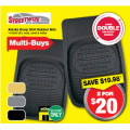 Autobarn - 2 x Streetwise Alaska Deep Dish Rubber Mat $20 (Save $19.98)! In-Store Only