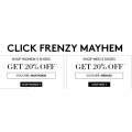 Styletread - Click Frenzy Mayhem - 20% Off Full-Priced Men&#039;s &amp; Women&#039;s Shoes, 40% Off Bags, 20% Off Sale Items
