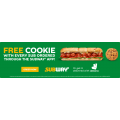 Subway - FREE Cookie with Sub Ordered via App