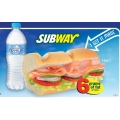 $5 Subway Combos (Subway Six Inch Sub + Water Bottle) 