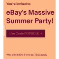 eBay - Summer Sale: 15% Off 378 Retailers (code)! Max. Discount $300