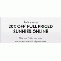 Sunglass Hut - 20% Off Full-Priced Sunglasses (code)! Today Only