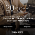 Sunglass Hut - Afterpay Day Sale: 20% Off Full Priced Sunglasses &amp; Free Shipping (codes)! In-Store &amp; Online