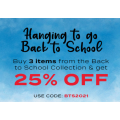 SurfStitch - Back To School Sale: Buy 3 Items &amp; Get 25% Off Back to School Collection (code)