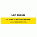 Target - Last Chance Sale: Extra 50% Off Clearance Items (code)