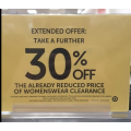 Target - Take a Further 30% Off Already Reduced Women&#039;s wear Clearance! In-Store Only