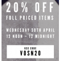 20% Off On Full Priced Shoes At Tony Bianco - Ends 30 April (Online Only) 