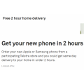 Telstra - FREE 2 Hours Delivery Service if you Order Apple or Samsung Devices
