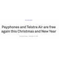 Telstra - FREE of Charge Payphones and Selected Telstra Air Wi-Fi Hotspots on Christmas &amp; New Year (24 December 2020 – 1 January 2021)