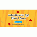 Tigerair - Valentime Fly: 2 for 1 Domestic Flight Fares (code)! 3 Days Only