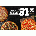Pizza Hut - Any 3 Selected Large Pizzas - $31.95 Delivered (code)