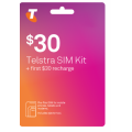 Telstra - $30 Pre-Paid SIM Starter Kit $15 + Free Delivery