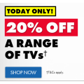 The Good Guys - One Day Sale: 20% Off TV&#039;s [Samsung, LG, Hisense, Panasonic, Sony etc.]