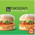 Hungry Jack&#039;s - 2 for 1 Twosdays - Buy 1 Chicken TenderCrisp, Get 1 Free!