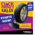 Tyroola - Click Frenzy Sale: 15% Off Tyres (code)