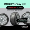Tyroola - Afterpay Day: Extra 15% Off Tyres (code)! 4 Days Only