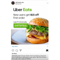  Uber Eats - 15% Off First Order (code)