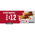 Red Rooster - 2 Classic Quarters Chicken for $12 (Nationwide)