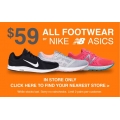 All Nike, Asics, NB Footwear $59 - In- Stores Only - 2 Days Only @ Anaconda