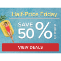 Hotels.com - Half Price Friday - Minimum 50% Off Hotel Booking 