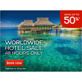 Hotels.com - Worldwide 48 Hour Sale: Up to 50% Off Hotel Booking + Extra 10% Off Via App (code) [Expired]