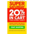 COTD - Super Saturday - Extra 20% Off on Up to 93% Off I000&#039;s of Items e.g. Adidas Men&#039;s Galaxy 2 Shoe $39.99 (Was
