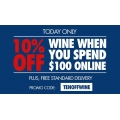 First Choice Liquor - 10% Off Wine Online + Free Standard Delivery - Minimum Spend $100 (code)! Today Only