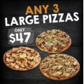 Pizza Capers - 3 Large Pizzas $47 (code)! Save $24.85