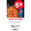 Pizza Hut - Medium Pizza Combo: Any Selected Medium Pizza + 375ml Drink - $6.95 Pick-Up (code)