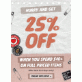 Typo - 25% Off Full-Priced Items - Minimum Spend $40 (Today Only)